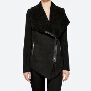BlankNYC Shawl Collar Faux Suede Jacket